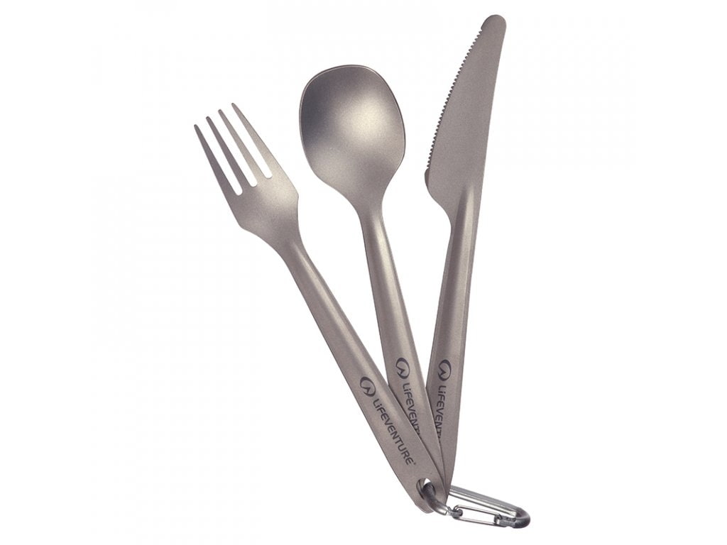 Sada příborů Lifeventure Superlight Titanium Cutlery Set